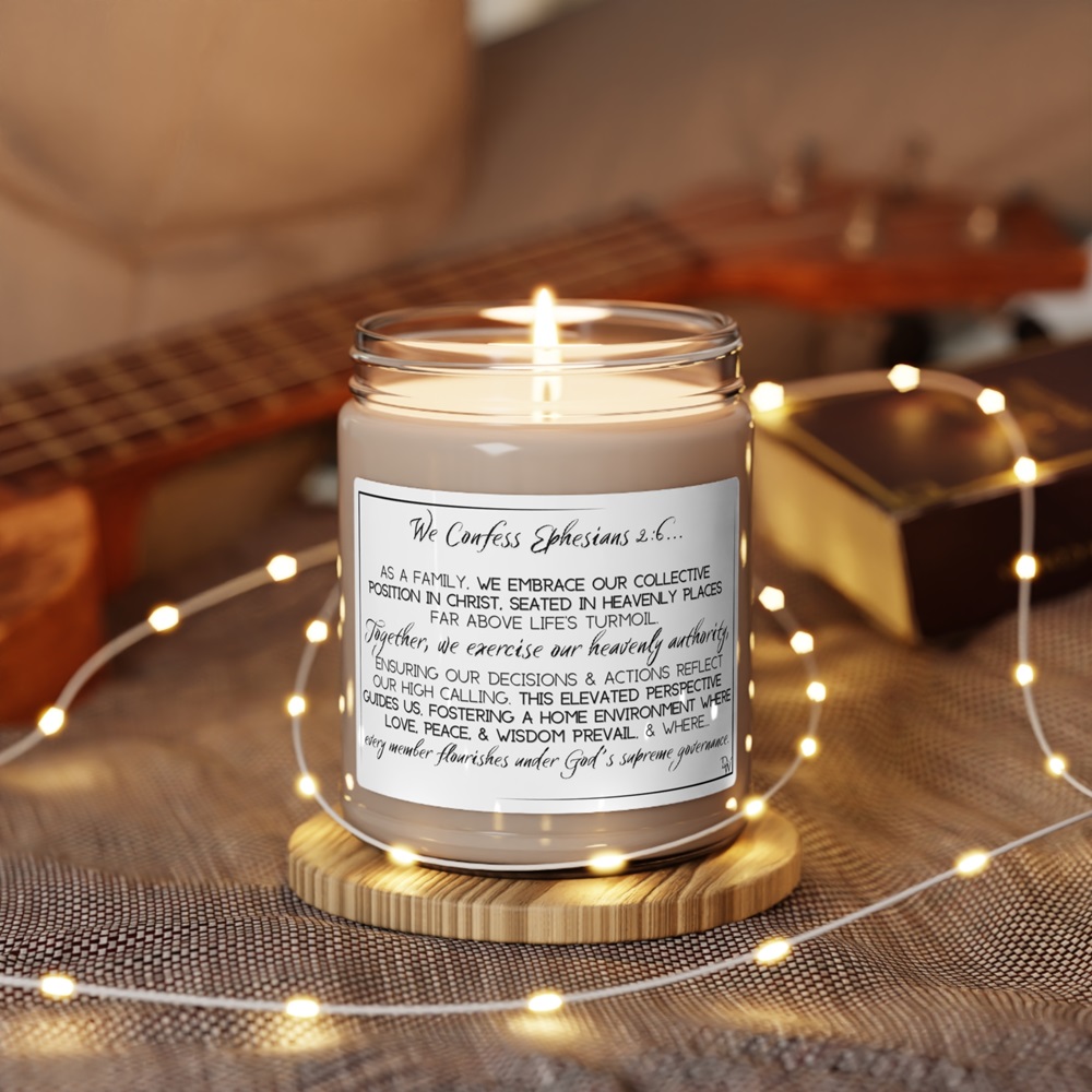 lavender scripture candles